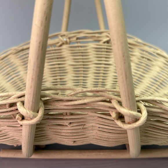 Vintage Wicker Gathering Basket - Picture 8 of 10